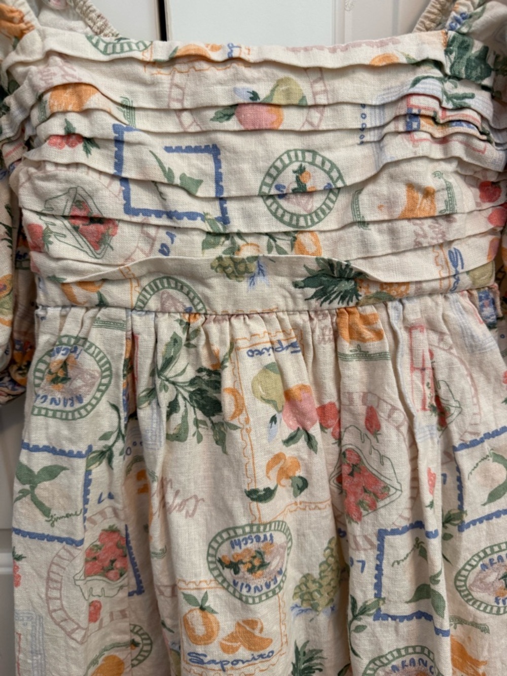 Abercrombie & Fitch Emerson Mini Dress Italia Print Size XS - Picture 3 of 11